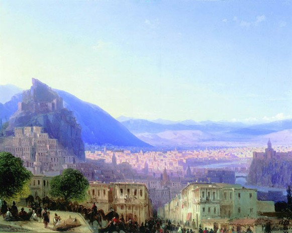 Image - Ivan Aivazovsky: A View of Tbilisi.